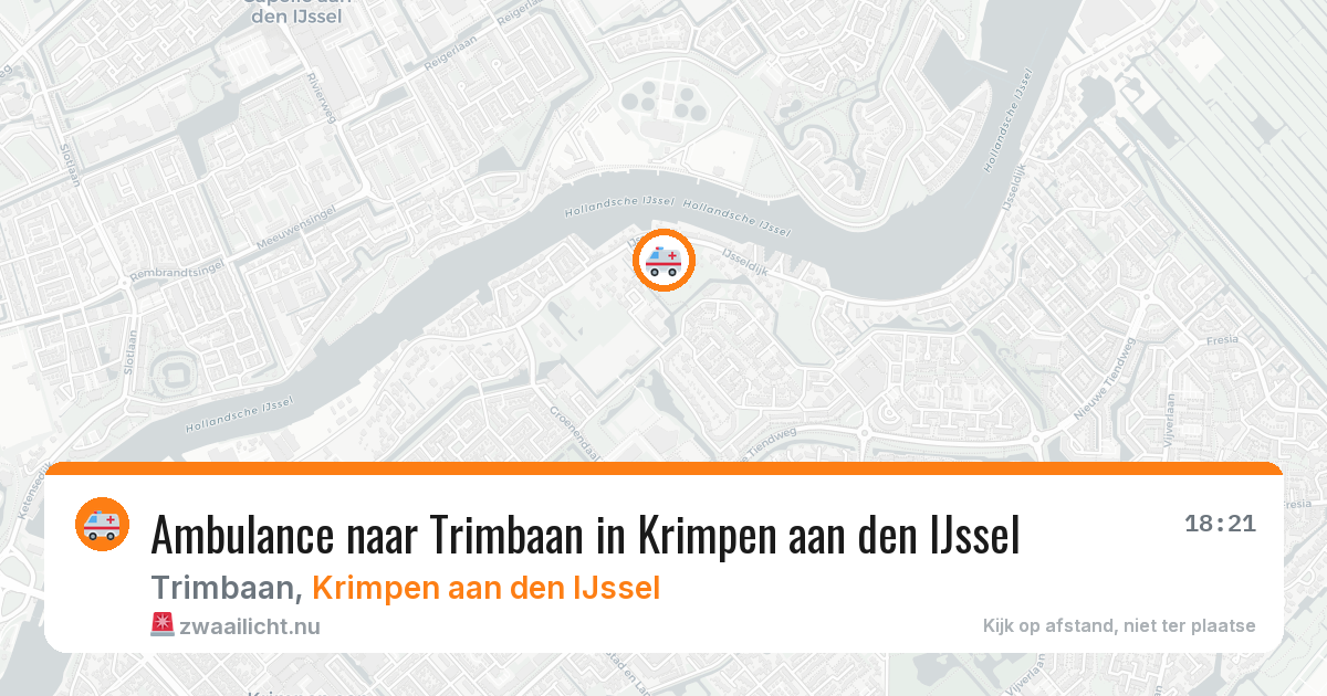 Ambulance naar Trimbaan in Krimpen aan den IJssel — 15 jul 2026