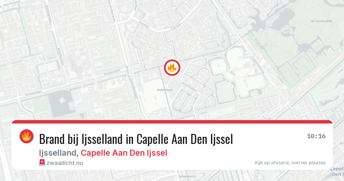 Brand bij Ijsselland in Capelle Aan Den Ijssel — 13 mei 2026