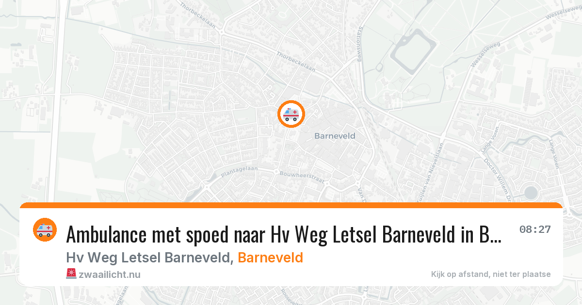 Ambulance met spoed naar Hv Weg Letsel Barneveld in Barneveld — 24 mrt 2026