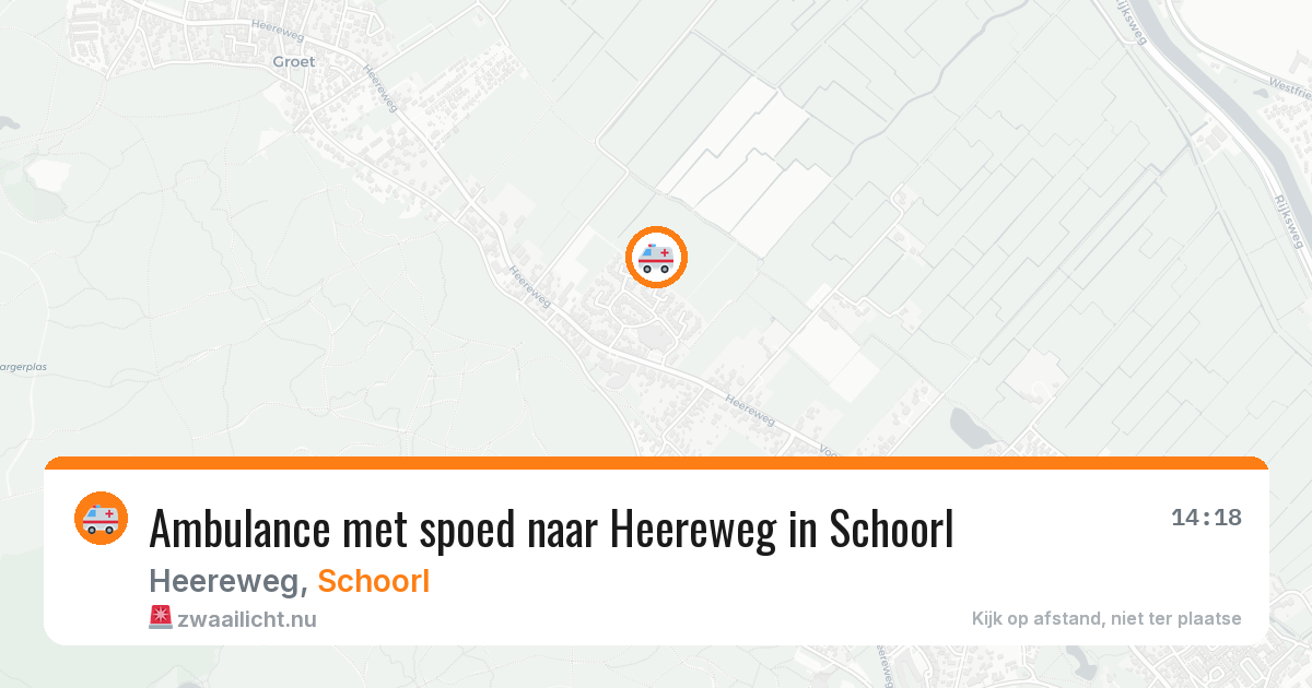 Ambulance met spoed naar Heereweg in Schoorl — 20 mei 2026