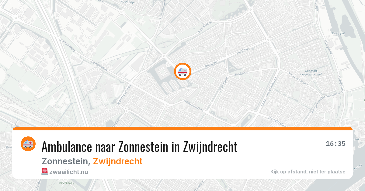 Ambulance naar Zonnestein in Zwijndrecht — 31 mei 2026
