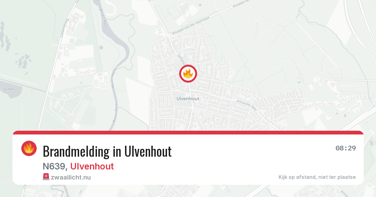Brandmelding in Ulvenhout — 18 mei 2026