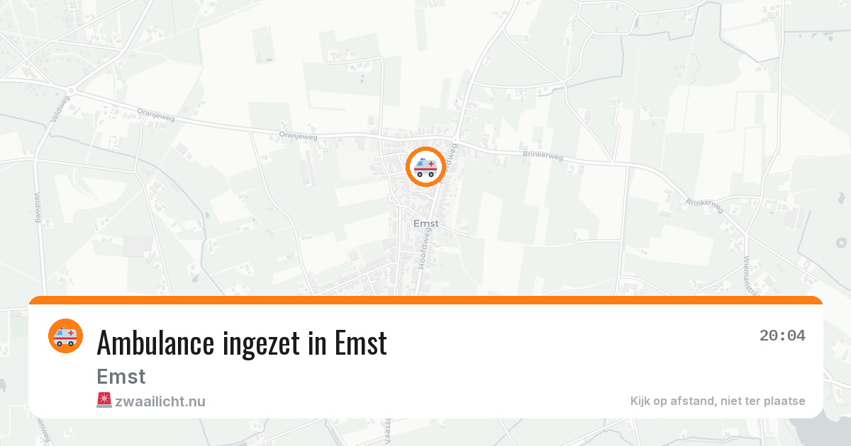 Ambulance ingezet in Emst — 19 jul 2026