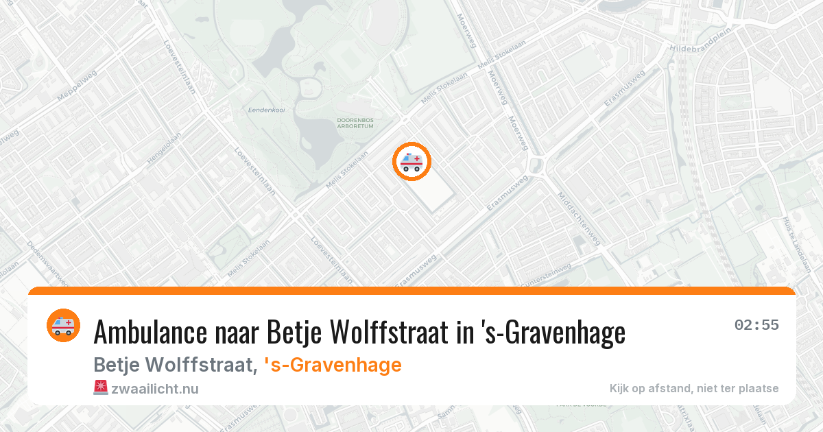 Ambulance naar Betje Wolffstraat in 's-Gravenhage — 19 mrt 2026