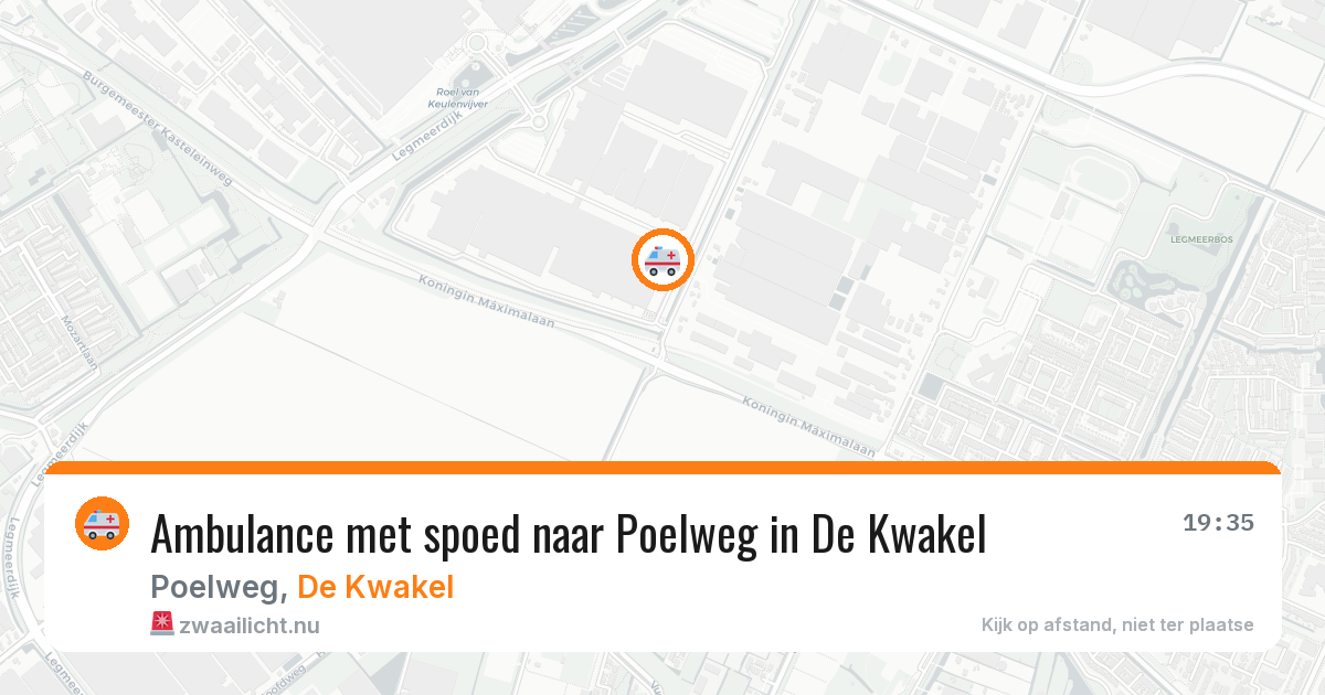 Ambulance met spoed naar Poelweg in De Kwakel — 5 jun 2026