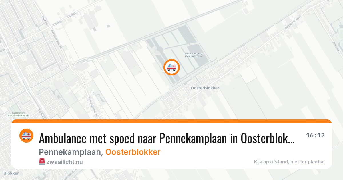Ambulance met spoed naar Pennekamplaan in Oosterblokker — 18 feb 2026
