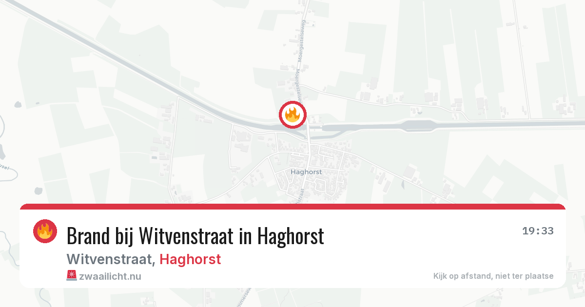 Brand bij Witvenstraat in Haghorst — 26 mei 2026