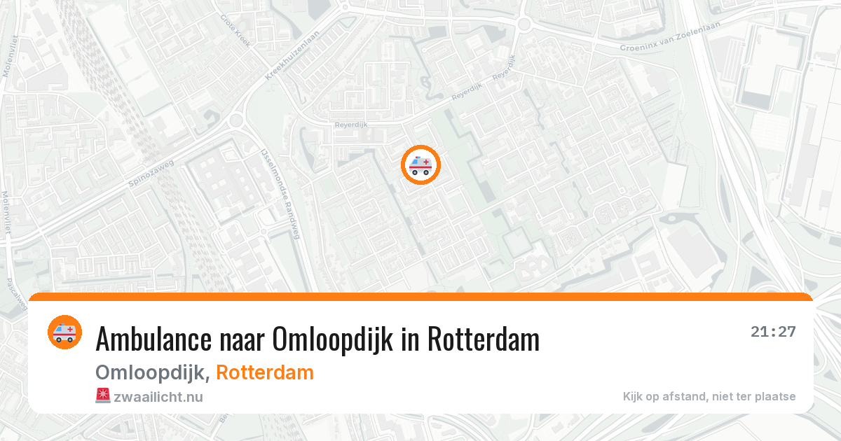 Ambulance naar Omloopdijk in Rotterdam — 21 jul 2026