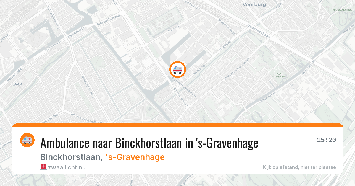 Ambulance naar Binckhorstlaan in 's-Gravenhage — 23 mei 2026