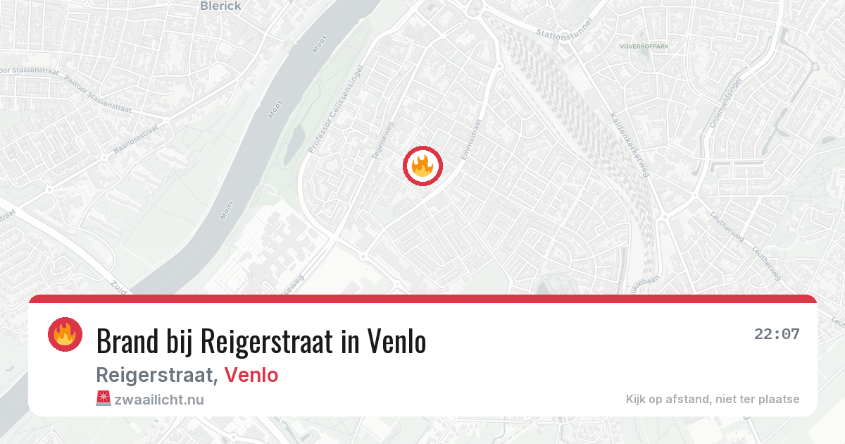 Brand bij Reigerstraat in Venlo — 4 feb 2026
