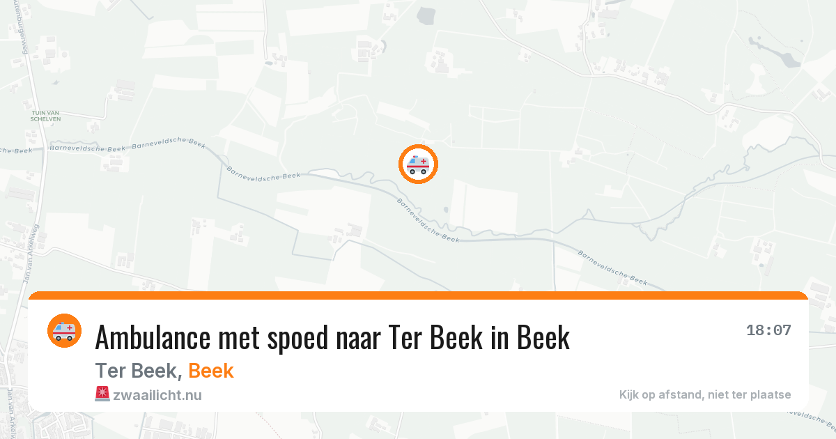Ambulance met spoed naar Ter Beek in Beek — 19 jan 2026