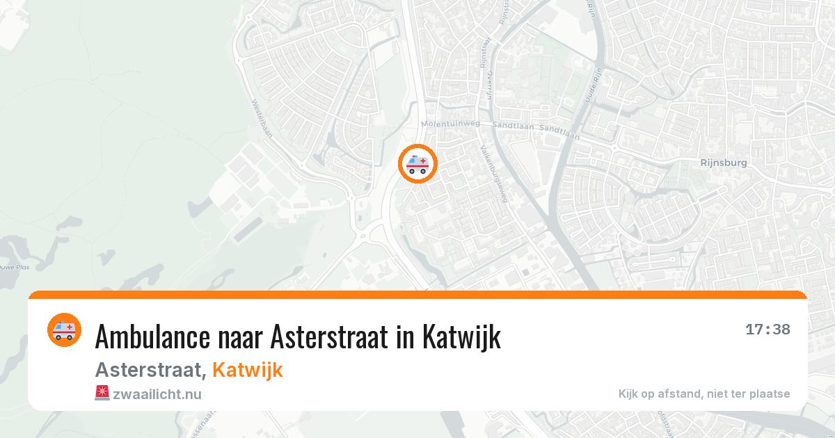 Ambulance naar Asterstraat in Katwijk — 16 jul 2026