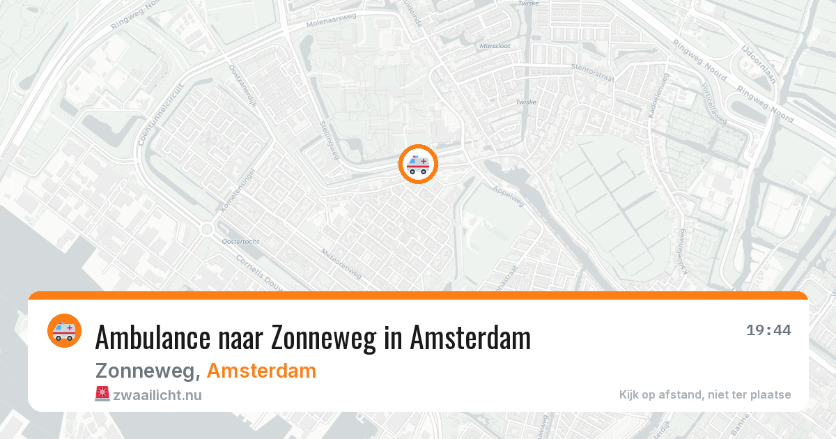 Ambulance naar Zonneweg in Amsterdam — 4 jun 2026