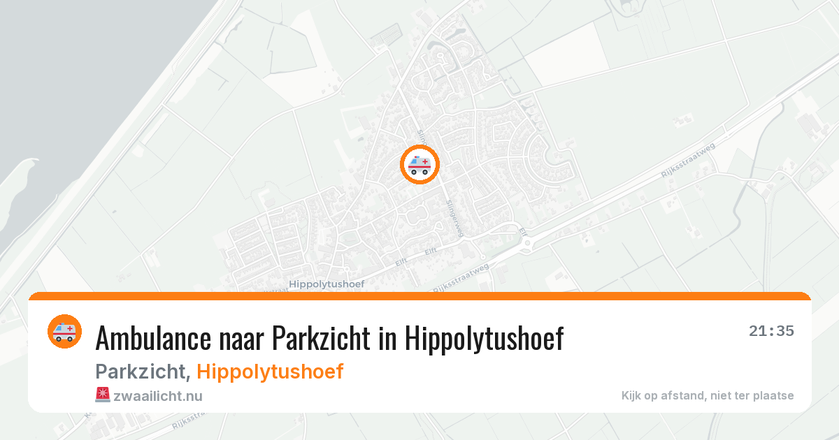 Ambulance naar Parkzicht in Hippolytushoef — 19 jul 2026