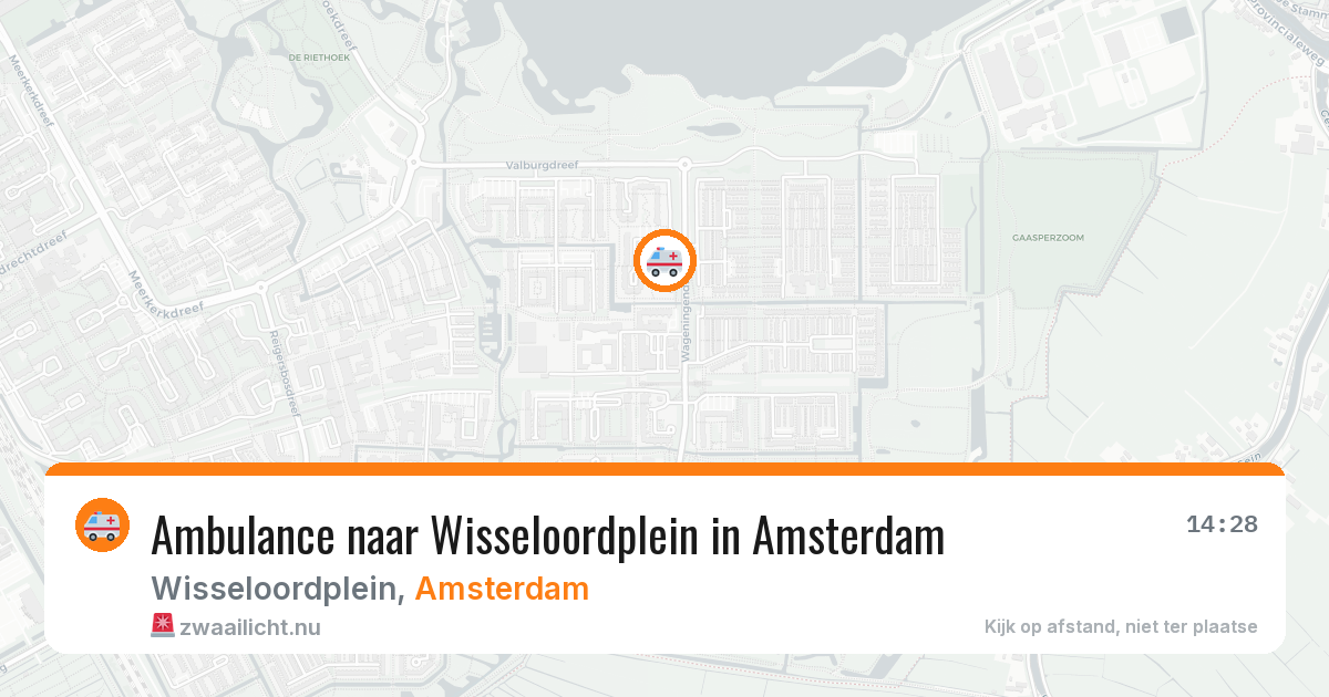 Ambulance naar Wisseloordplein in Amsterdam — 24 jul 2026