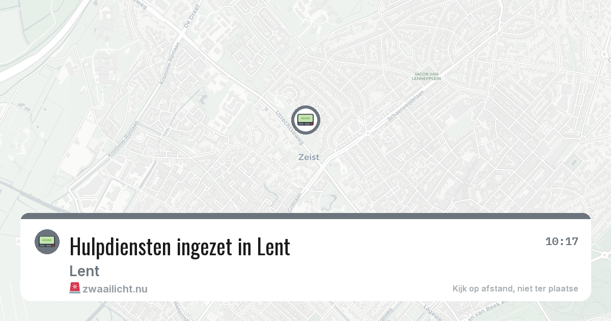 Hulpdiensten ingezet in Lent — 7 feb 2026 | 🚨 Zwaailicht.nu
