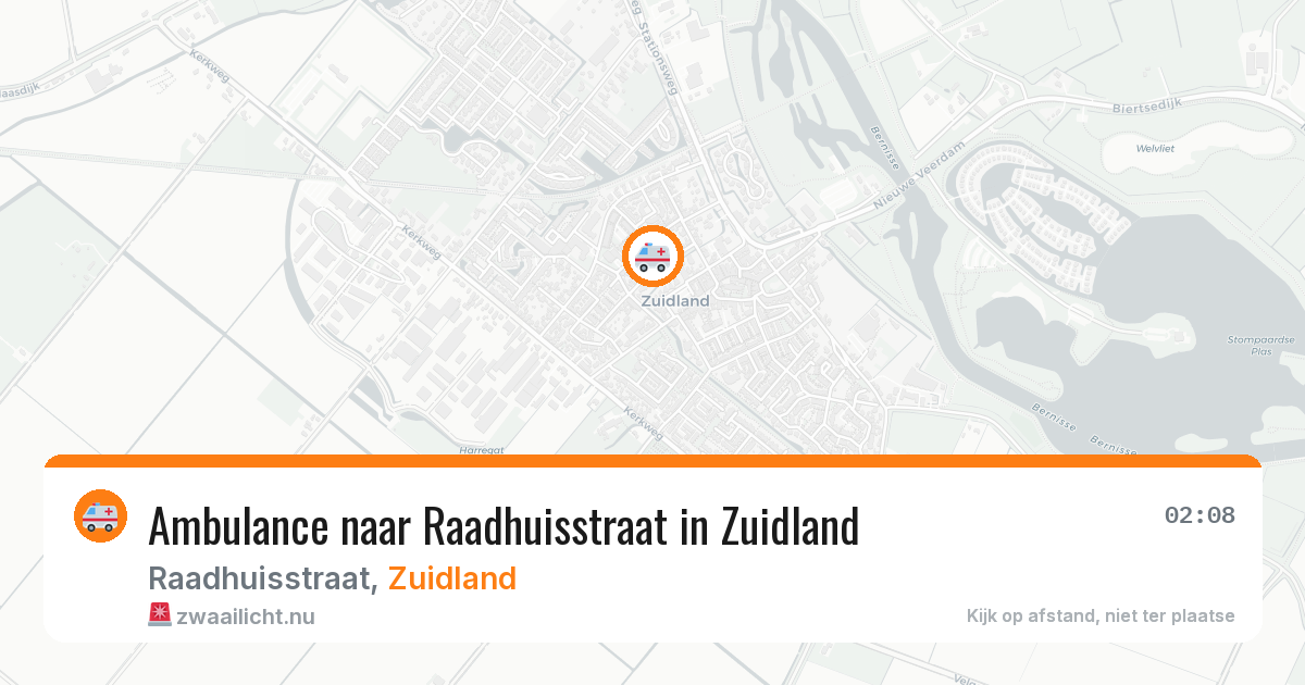 Ambulance naar Raadhuisstraat in Zuidland — 8 apr 2026