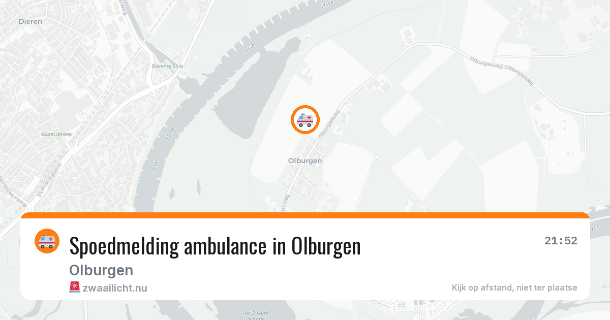 Spoedmelding ambulance in Olburgen — 7 jul 2026