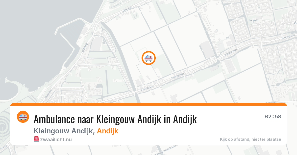 Ambulance naar Kleingouw Andijk in Andijk — 8 jul 2026