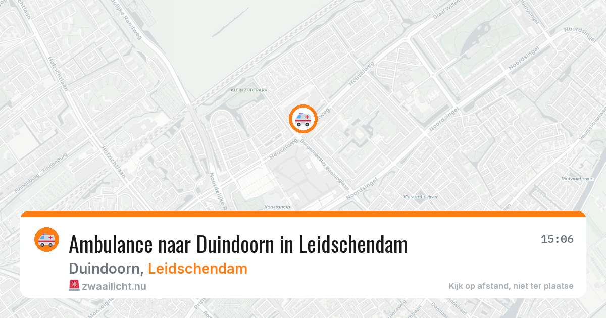 Ambulance naar Duindoorn in Leidschendam — 10 jul 2026