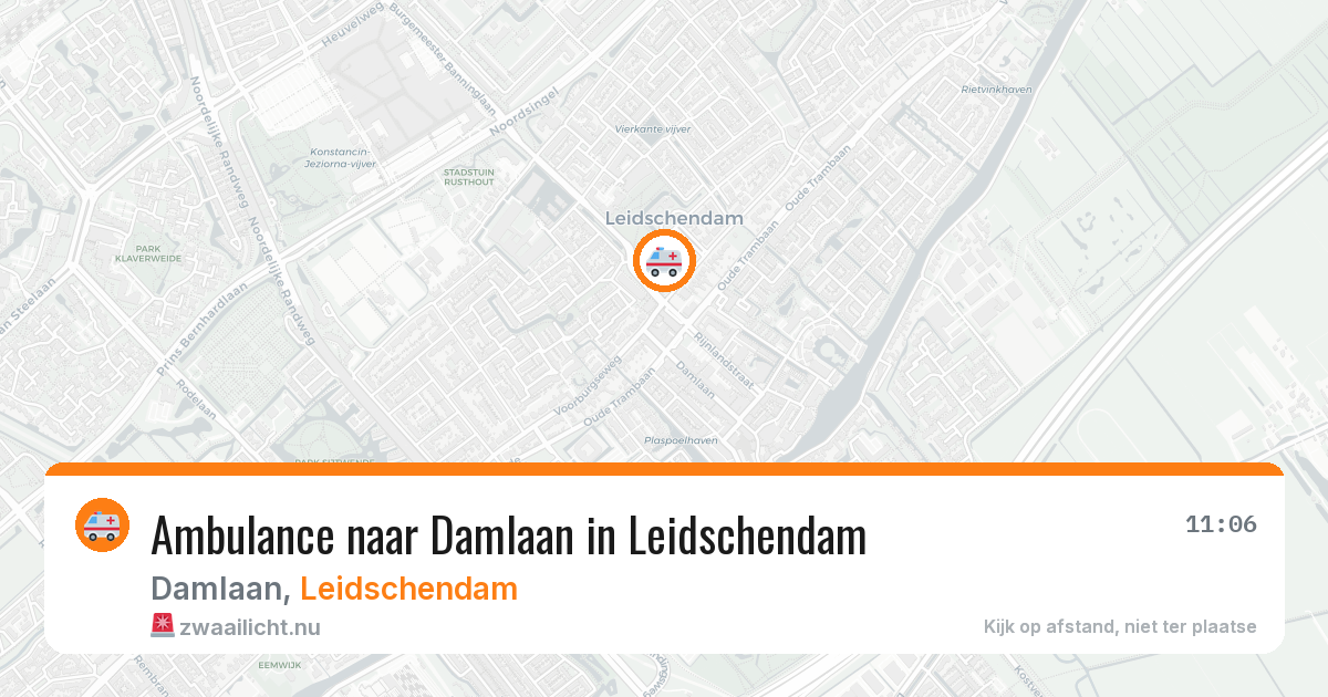 Ambulance naar Damlaan in Leidschendam — 13 jul 2026