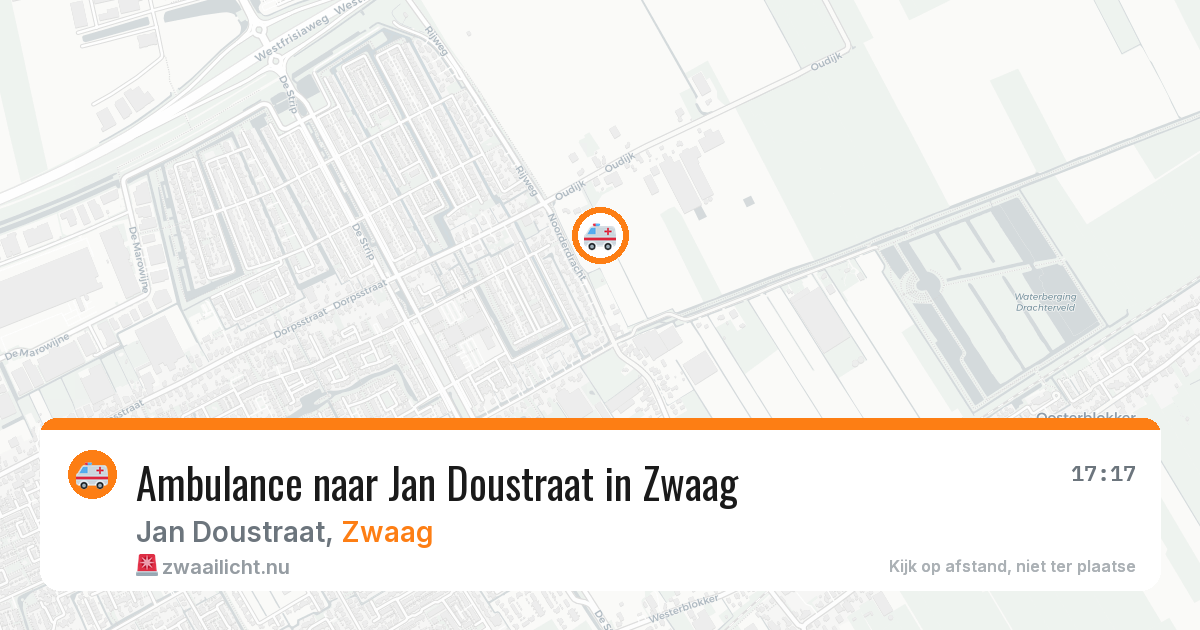 Ambulance naar Jan Doustraat in Zwaag — 5 jun 2026