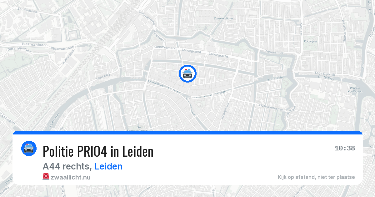 Politie PRIO4 in Leiden — 4 apr 2026 | 🚨 Zwaailicht.nu