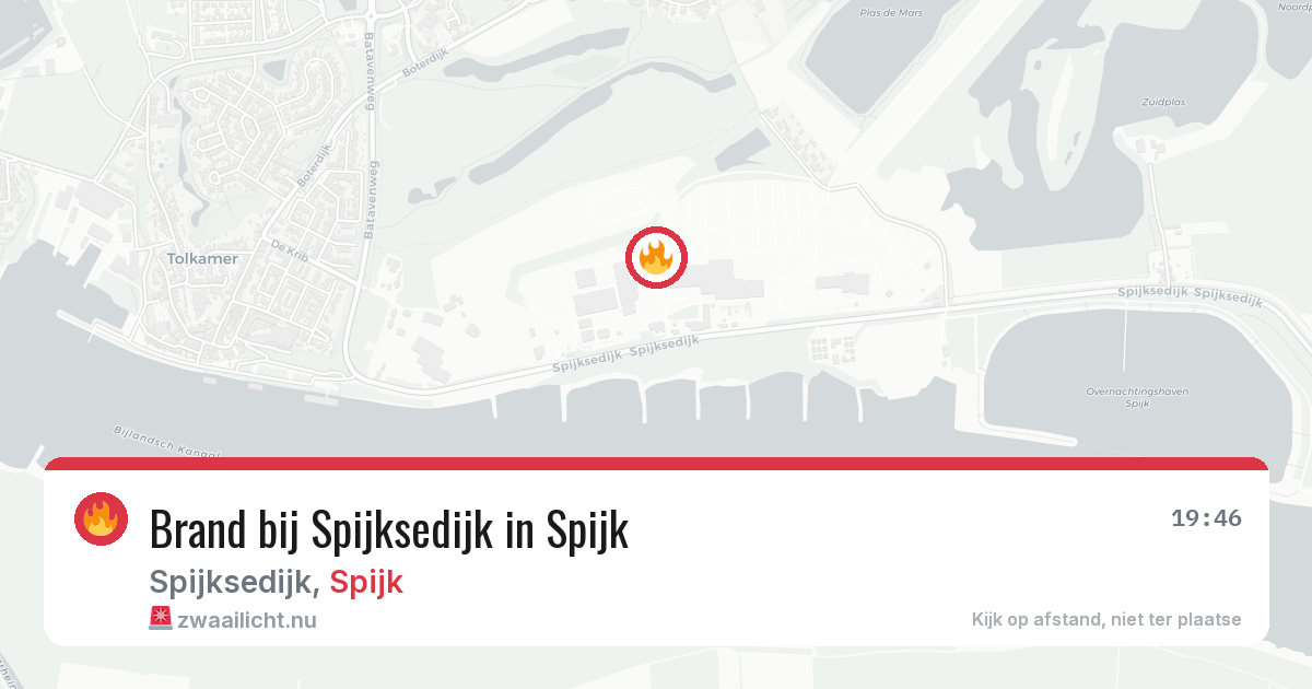 Brand bij Spijksedijk in Spijk — 30 mrt 2026