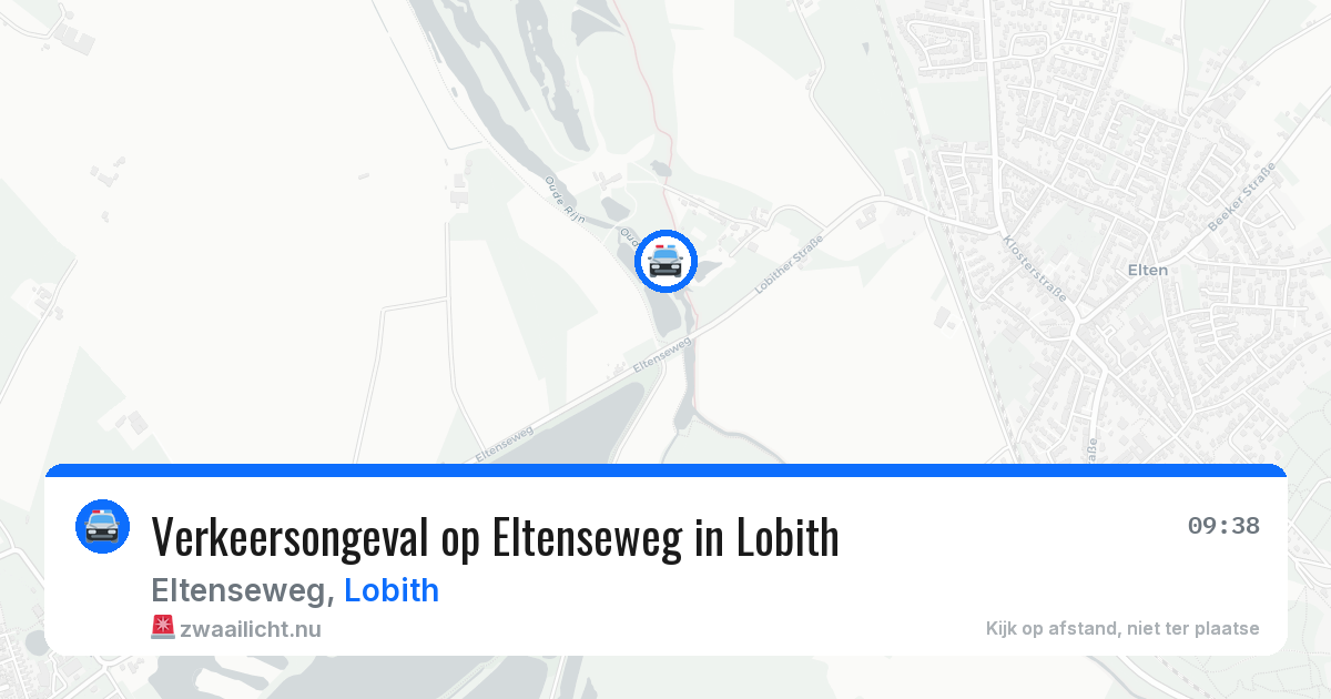 Verkeersongeval op Eltenseweg in Lobith — 13 jul 2026