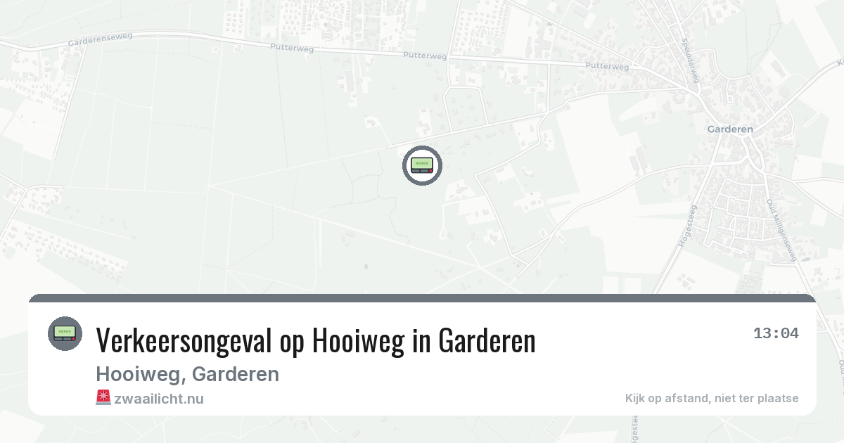 Verkeersongeval op Hooiweg in Garderen — 20 mei 2026