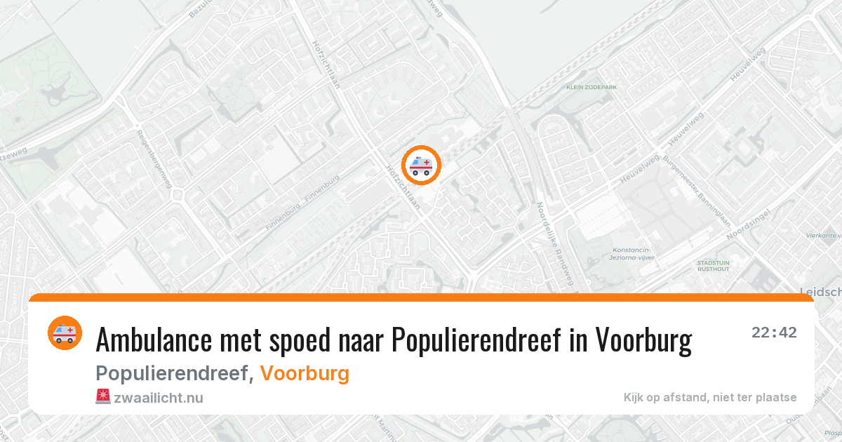 Ambulance met spoed naar Populierendreef in Voorburg — 14 mrt 2026