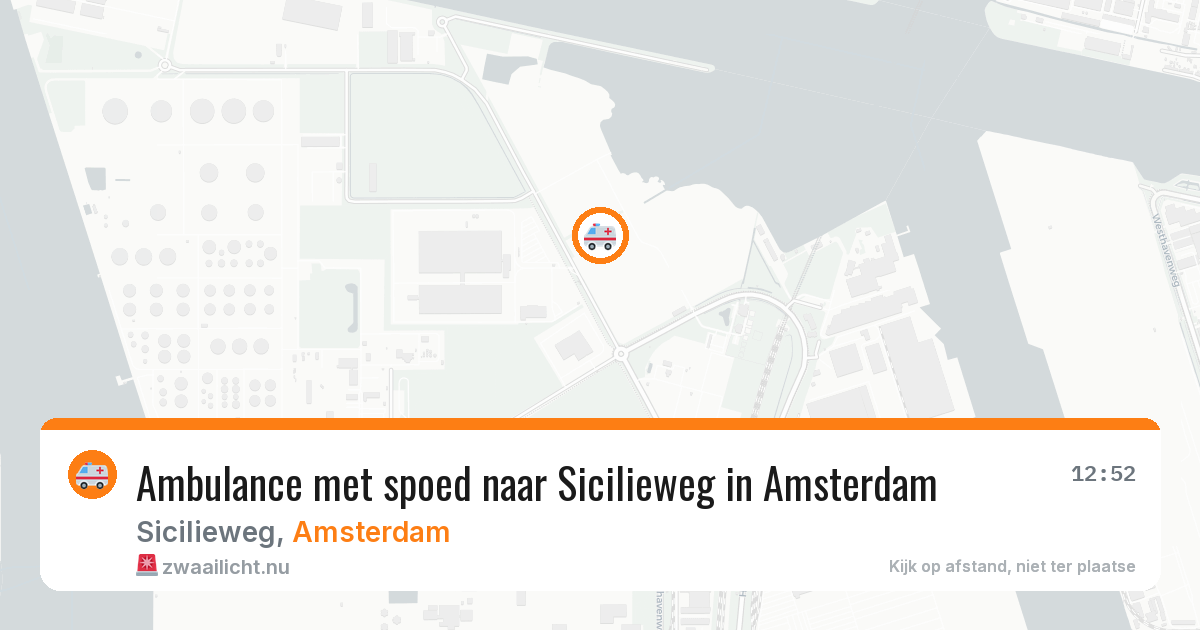 Ambulance met spoed naar Sicilieweg in Amsterdam — 22 mei 2026