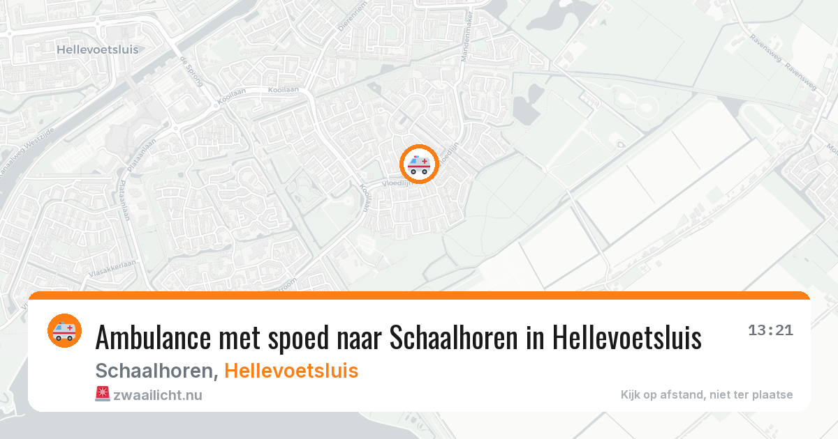 Ambulance met spoed naar Schaalhoren in Hellevoetsluis — 12 jul 2026