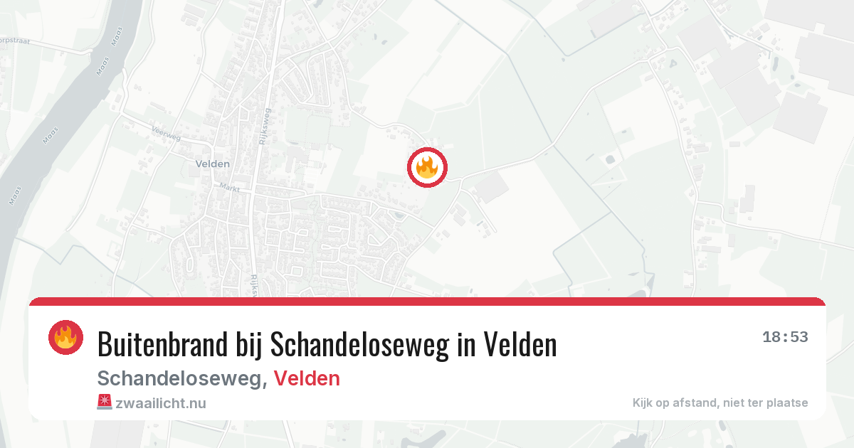 Buitenbrand bij Schandeloseweg in Velden — 27 apr 2026