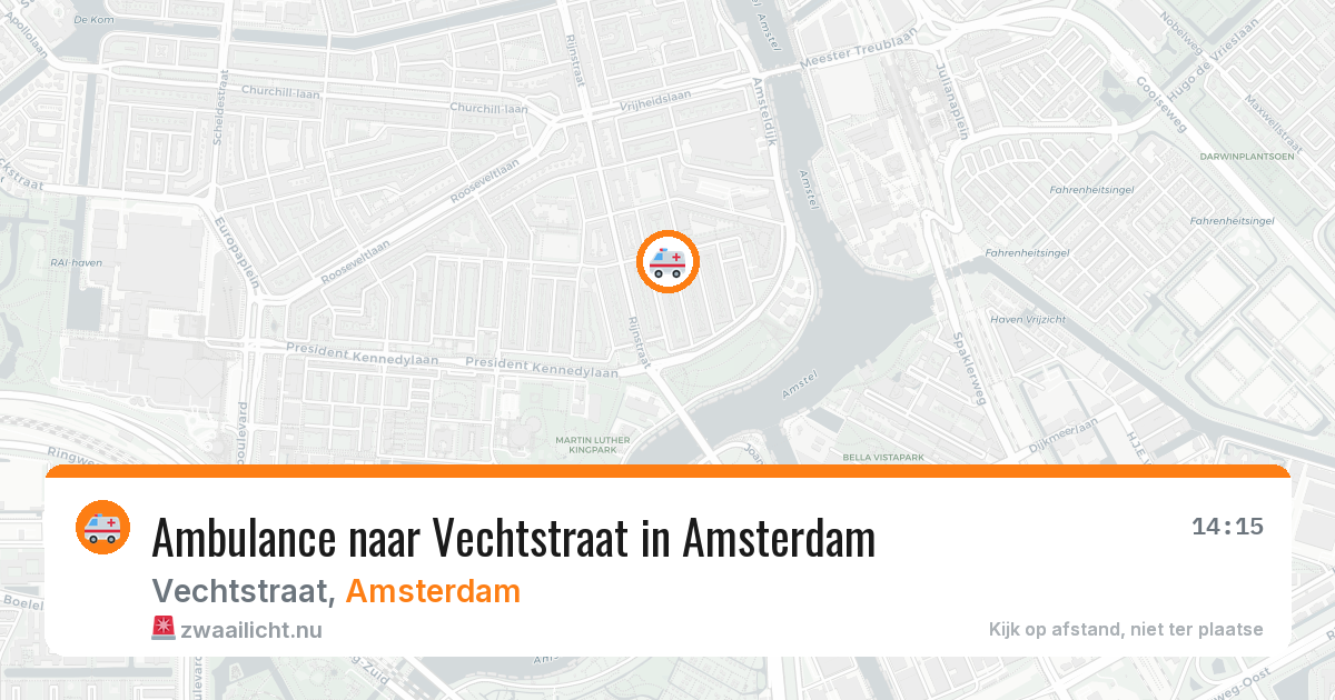 Ambulance naar Vechtstraat in Amsterdam — 19 jul 2026