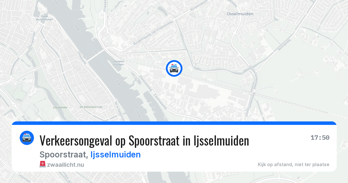 Verkeersongeval op Spoorstraat in Ijsselmuiden — 13 mei 2026