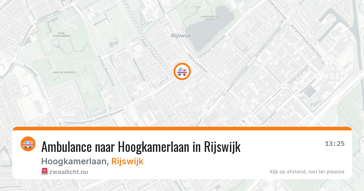 Ambulance naar Hoogkamerlaan in Rijswijk — 6 apr 2026