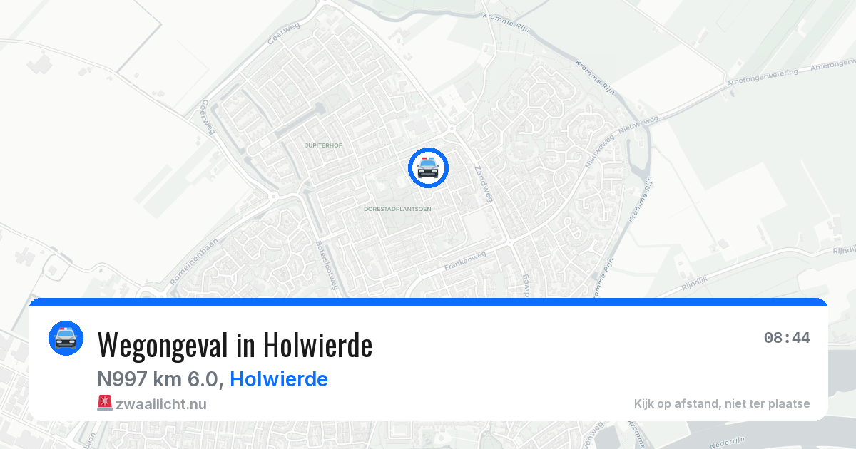 Wegongeval in Holwierde — 24 jan 2026
