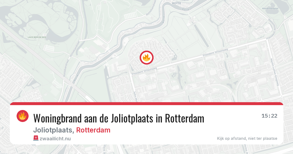 Woningbrand aan de Joliotplaats in Rotterdam — 23 mei 2026
