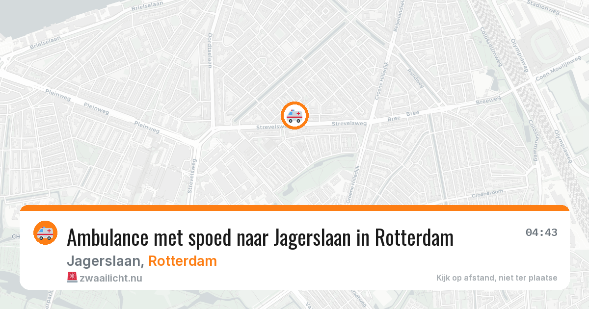Ambulance met spoed naar Jagerslaan in Rotterdam — 22 jul 2026