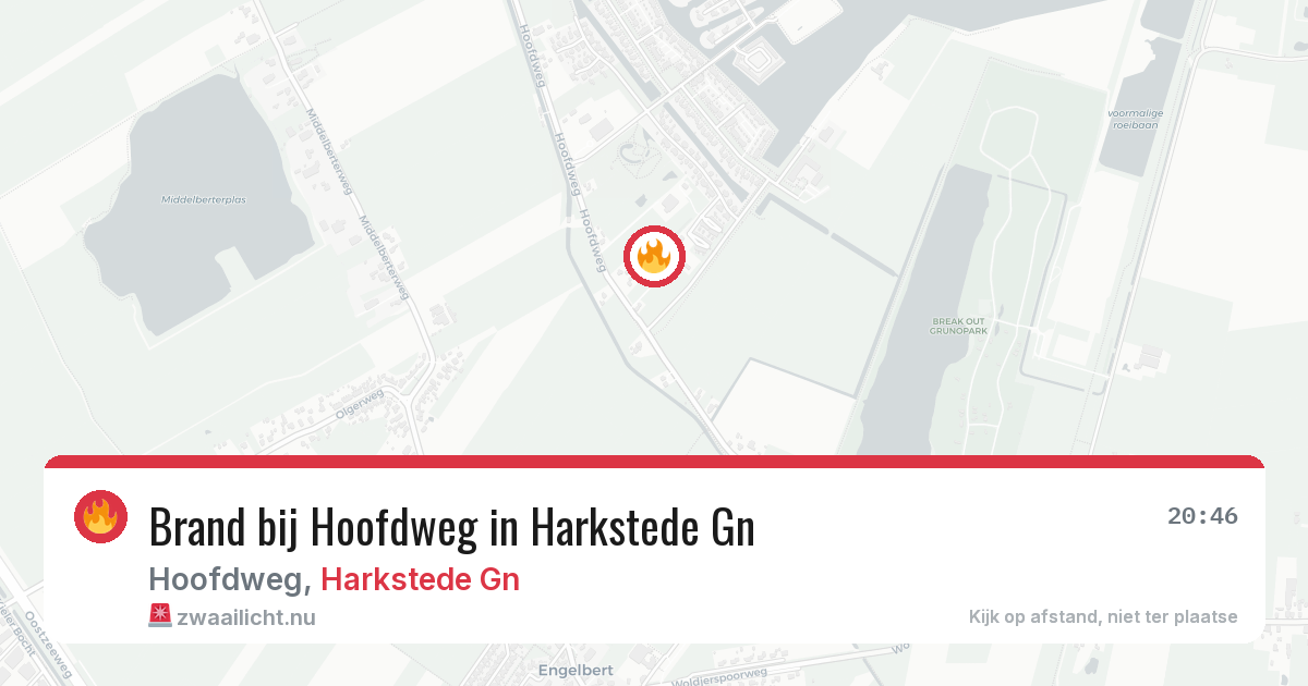 Brand bij Hoofdweg in Harkstede Gn — 27 mei 2026