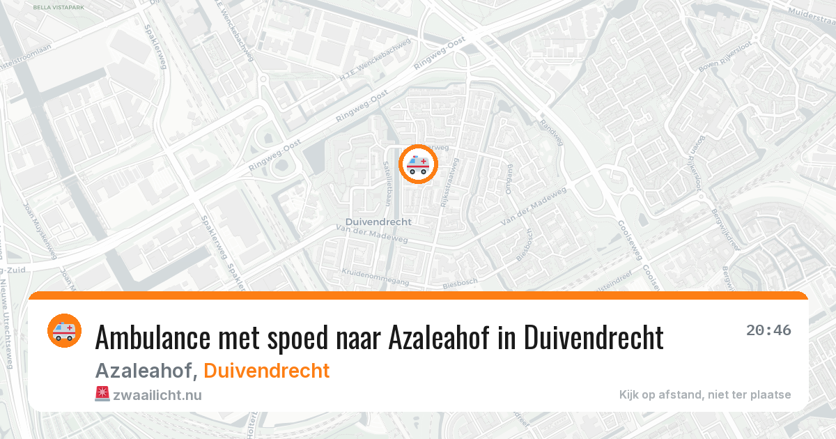 Ambulance met spoed naar Azaleahof in Duivendrecht — 4 jun 2026