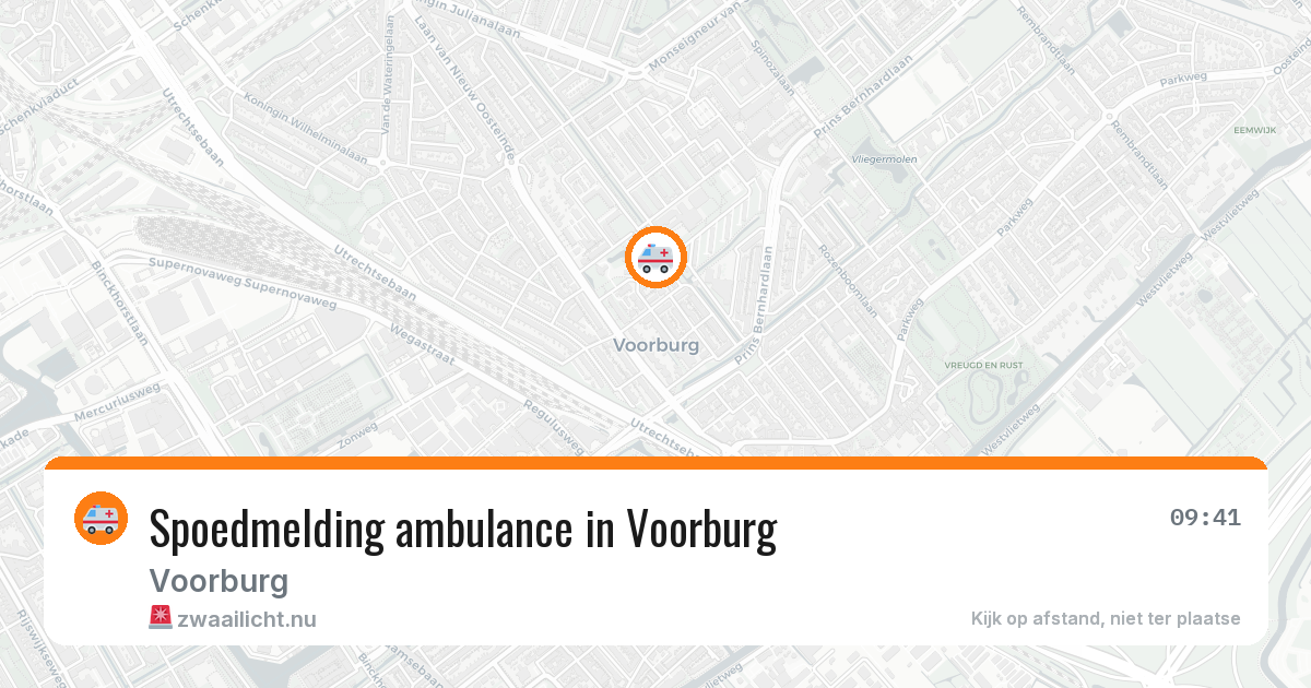 Spoedmelding ambulance in Voorburg — 18 jul 2026