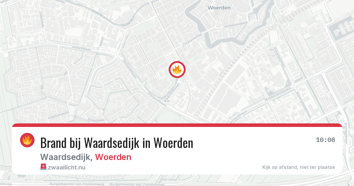 Brand bij Waardsedijk in Woerden — 31 mrt 2026