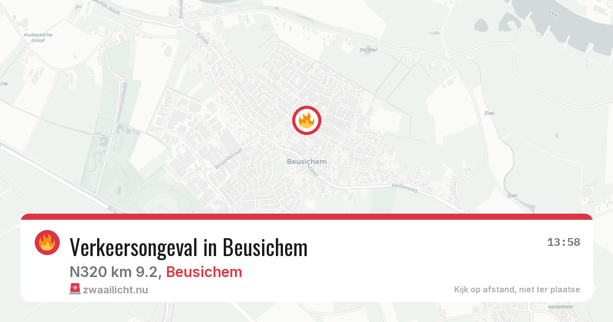 Verkeersongeval in Beusichem — 30 mei 2026