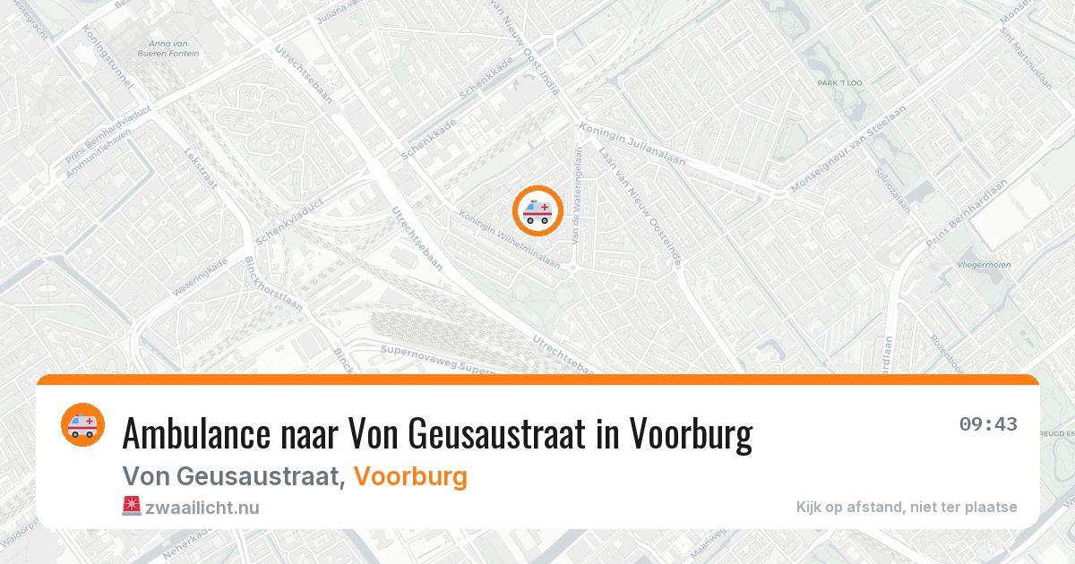 Ambulance naar Von Geusaustraat in Voorburg — 15 jul 2026