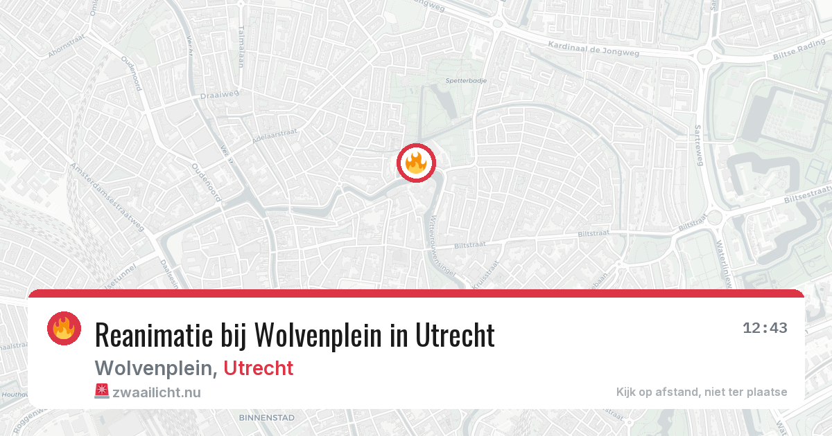 Reanimatie bij Wolvenplein in Utrecht — 6 mei 2026