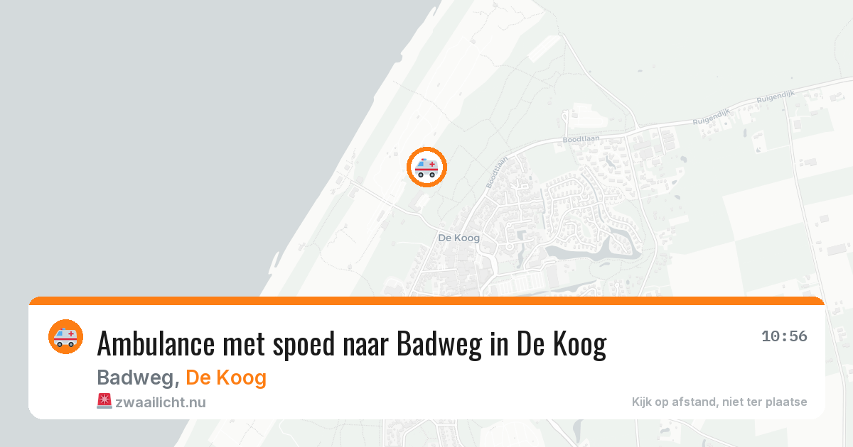 Ambulance met spoed naar Badweg in De Koog — 11 jul 2026