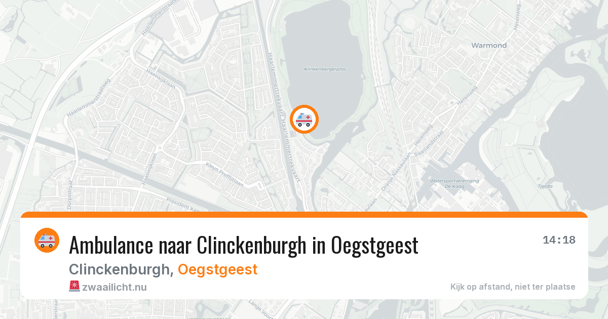 Ambulance naar Clinckenburgh in Oegstgeest — 15 feb 2026
