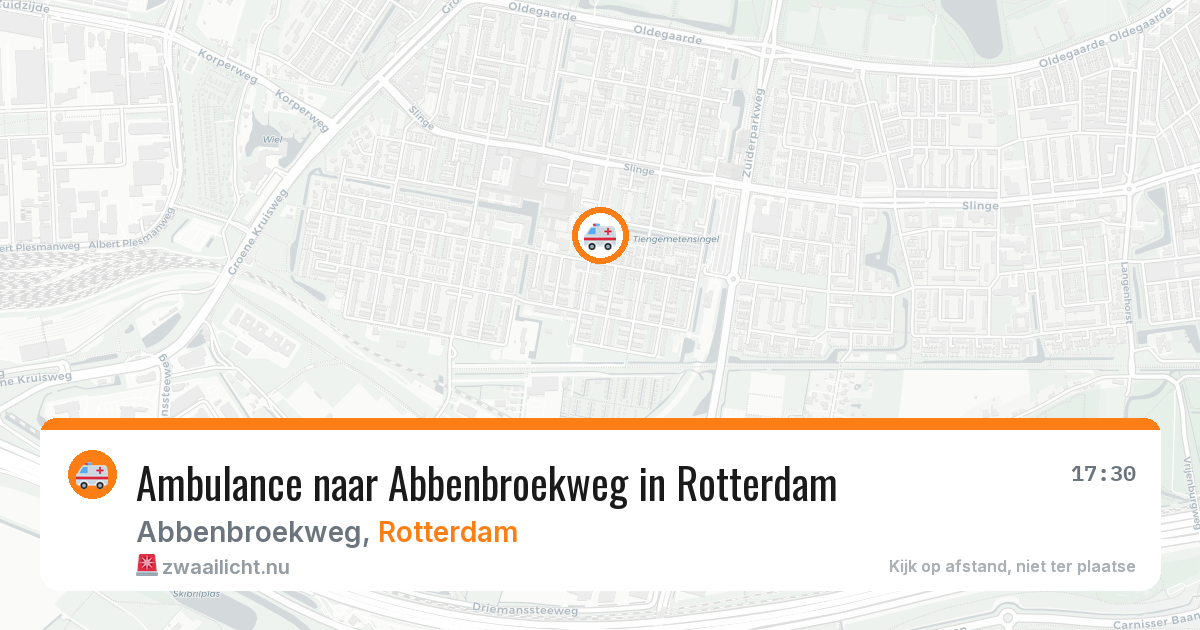 Ambulance naar Abbenbroekweg in Rotterdam — 17 jul 2026